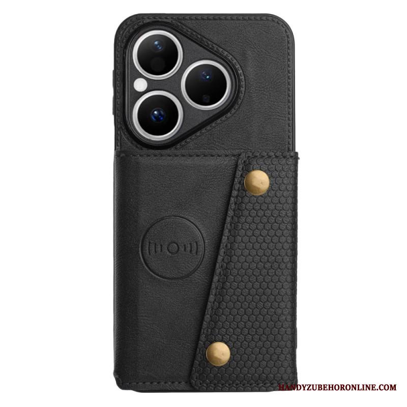 Kuori Huawei Pura 80 Nahkaefektikortti Teline