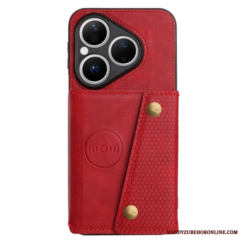 Kuori Huawei Pura 80 Nahkaefektikortti Teline