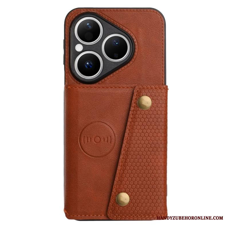 Kuori Huawei Pura 80 Nahkaefektikortti Teline