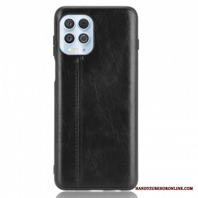 Kuori Moto G100 Couture-nahkaefekti