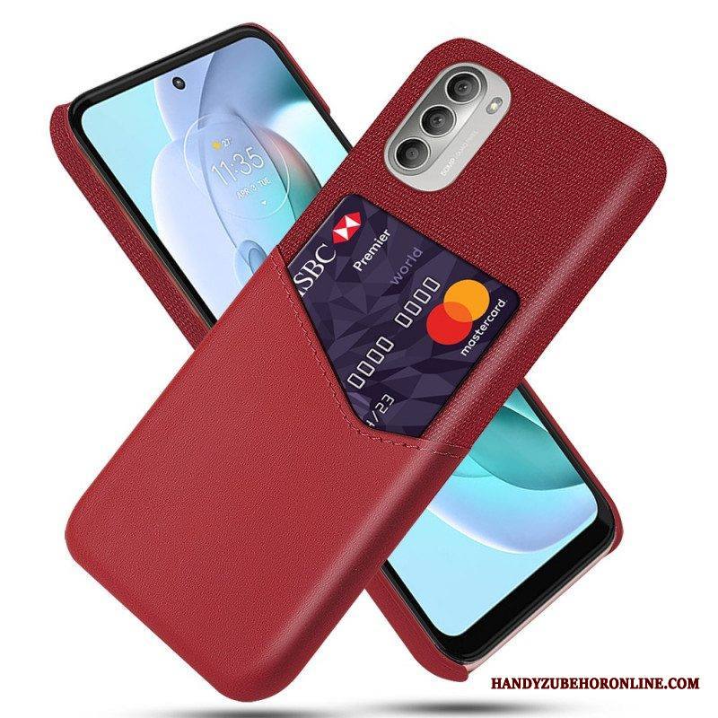 Kuori Moto G51 5G Ksq-korttikotelo