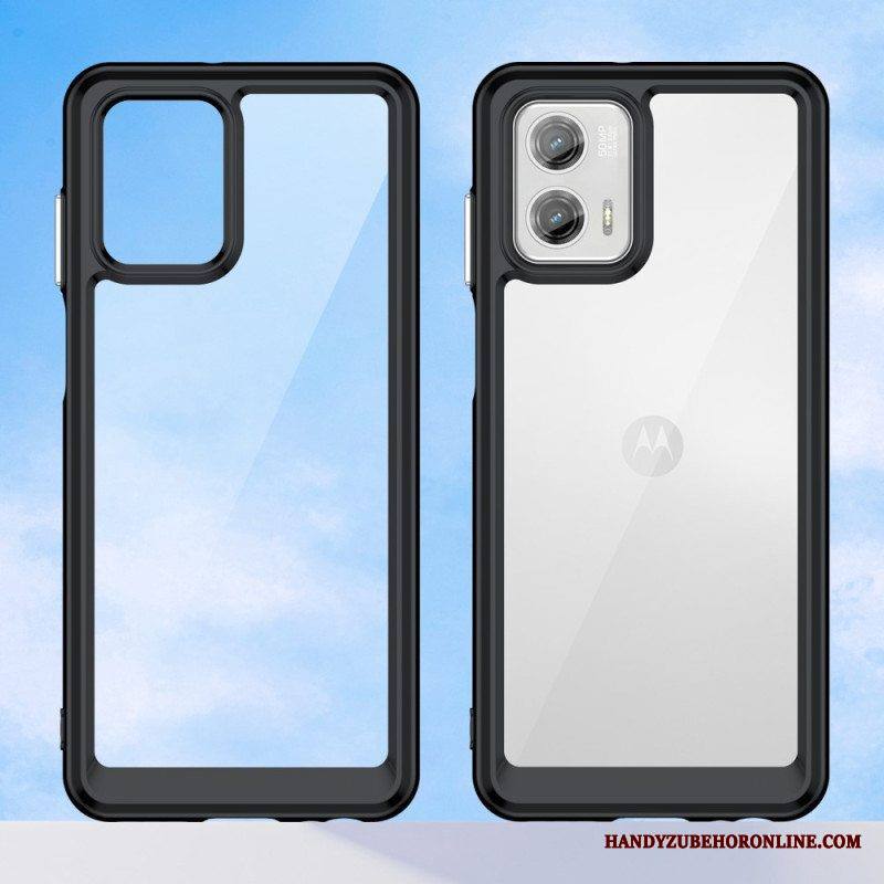 Kuori Moto G73 5G Läpinäkyvä Hybridi