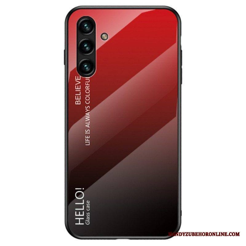 Kuori Samsung Galaxy A13 5G / A04s Karkaistu Lasi Hello