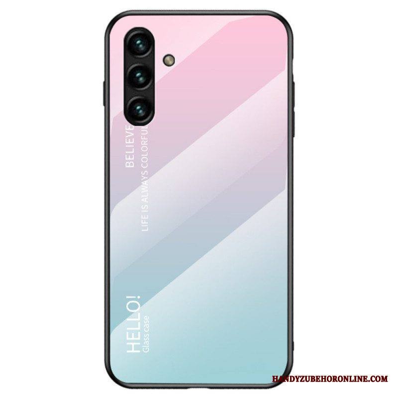 Kuori Samsung Galaxy A13 5G / A04s Karkaistu Lasi Hello