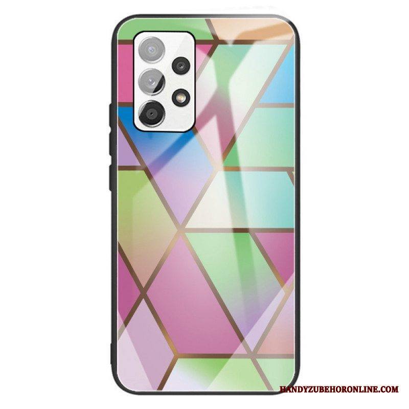 Kuori Samsung Galaxy A13 Geometria Marmori Karkaistu Lasi