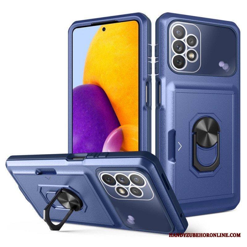 Kuori Samsung Galaxy A13 Korttipidike Ja Sormusteline