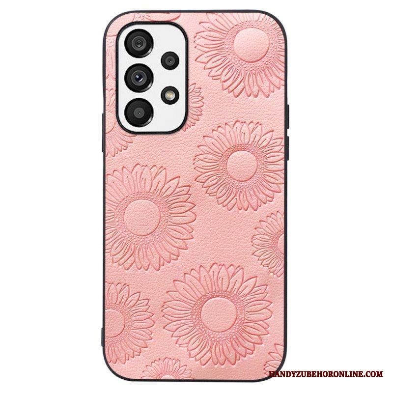 Kuori Samsung Galaxy A13 Kukallinen Nahkaefekti