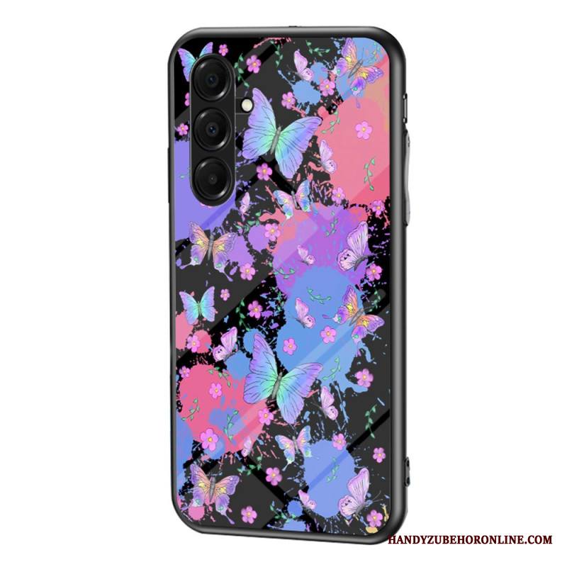 Kuori Samsung Galaxy A17 4g / 5g Karkaistusta Lasista Valmistetut Perhoset