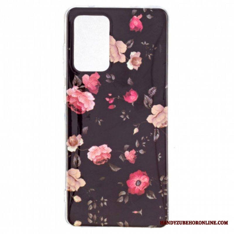 Kuori Samsung Galaxy A52 4G / A52 5G / A52s 5G Fluoresoiva Kukkasarja