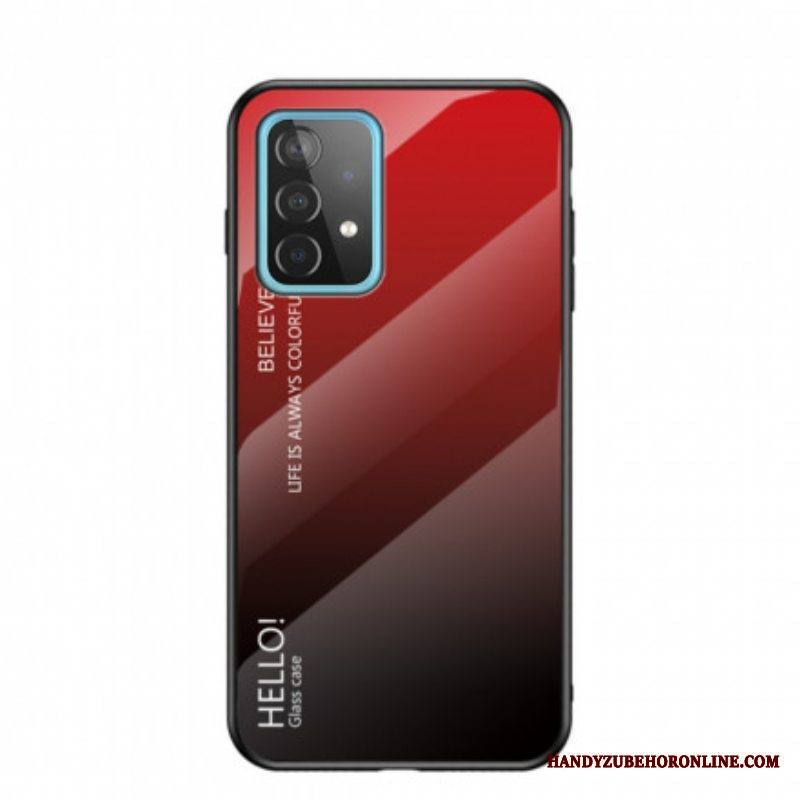 Kuori Samsung Galaxy A52 4G / A52 5G / A52s 5G Karkaistu Lasi Hello