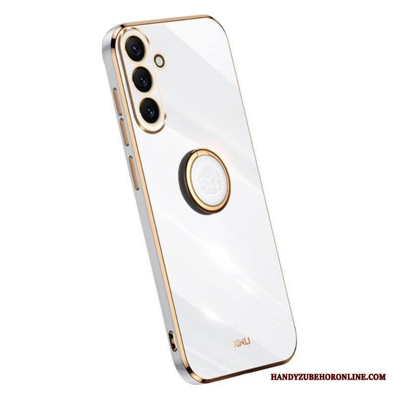 Kuori Samsung Galaxy A54 5G Kultaiset Reunat Rengastuella