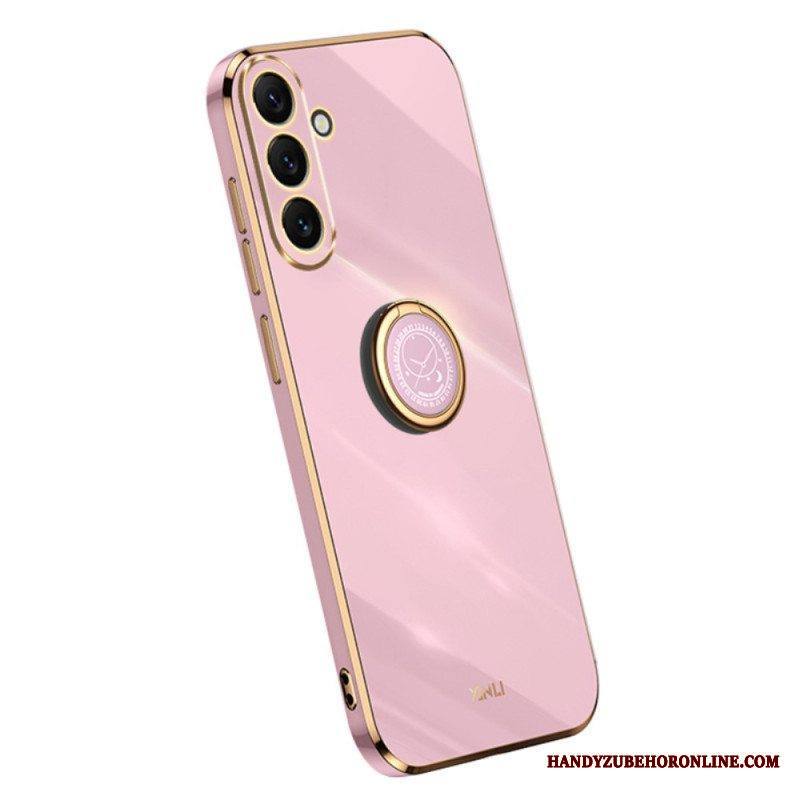 Kuori Samsung Galaxy A54 5G Kultaiset Reunat Rengastuella