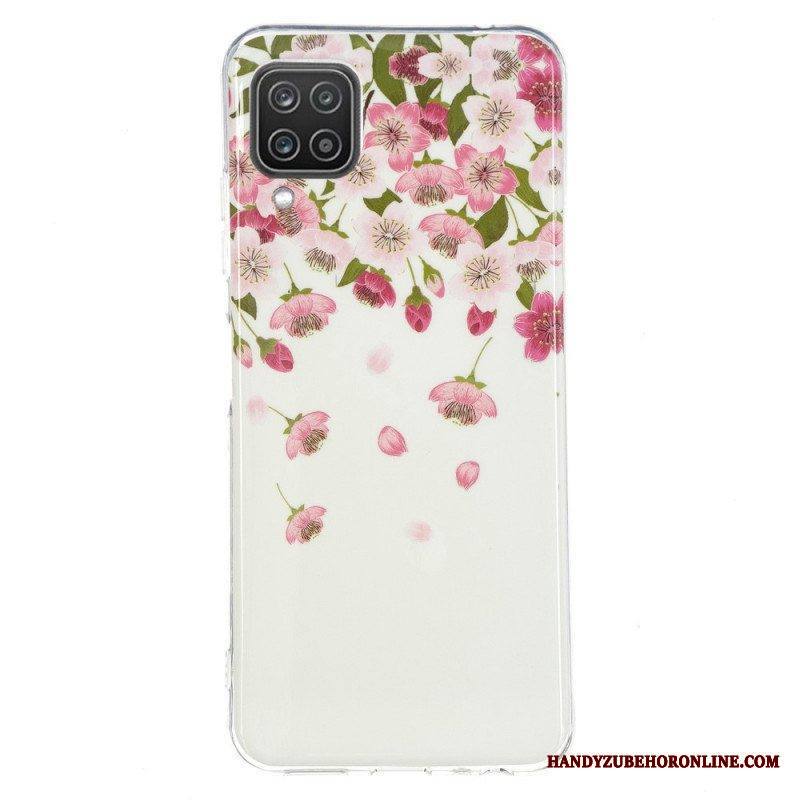 Kuori Samsung Galaxy M12 / A12 Fluoresoivat Kukat