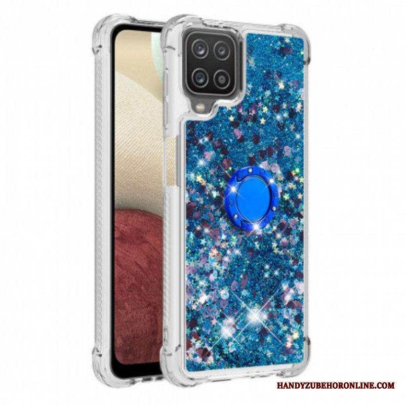 Kuori Samsung Galaxy M12 / A12 Paljetteja Rengastuella