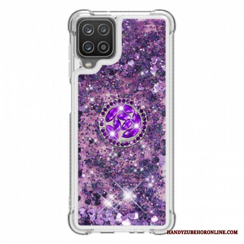 Kuori Samsung Galaxy M12 / A12 Paljetteja Rengastuella
