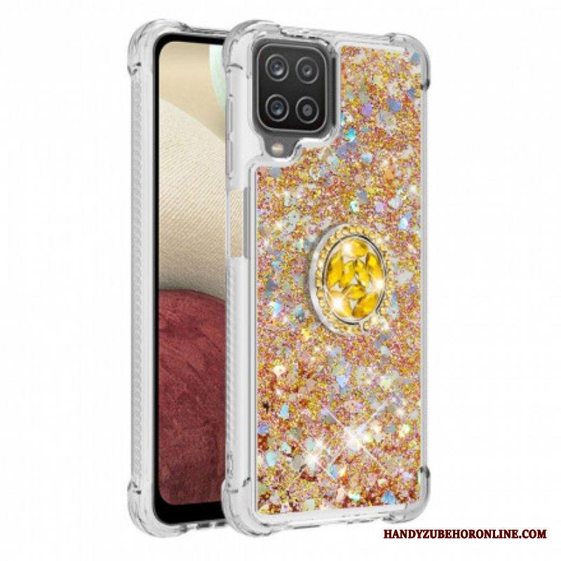 Kuori Samsung Galaxy M12 / A12 Paljetteja Rengastuella