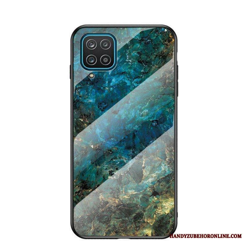 Kuori Samsung Galaxy M12 / A12 Premium Värillinen Karkaistu Lasi