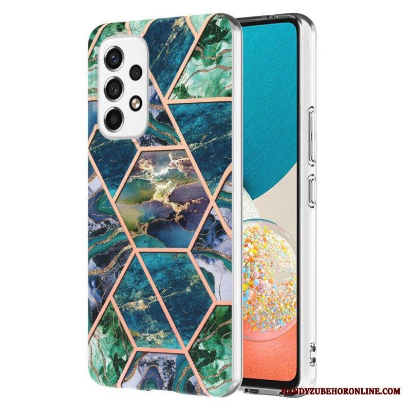 Kuori Samsung Galaxy M53 5G Kiiltävä Geometrinen Marmori