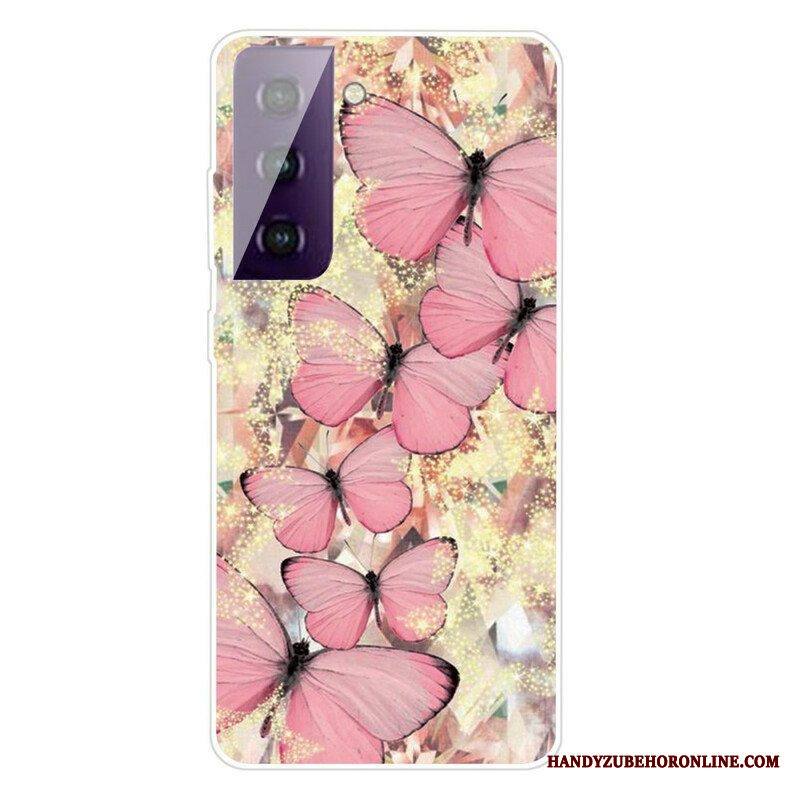 Kuori Samsung Galaxy S21 5G Kauniita Perhosia