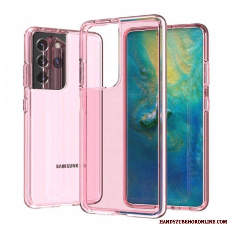 Kuori Samsung Galaxy S21 Ultra 5G Värillinen Läpinäkyvä
