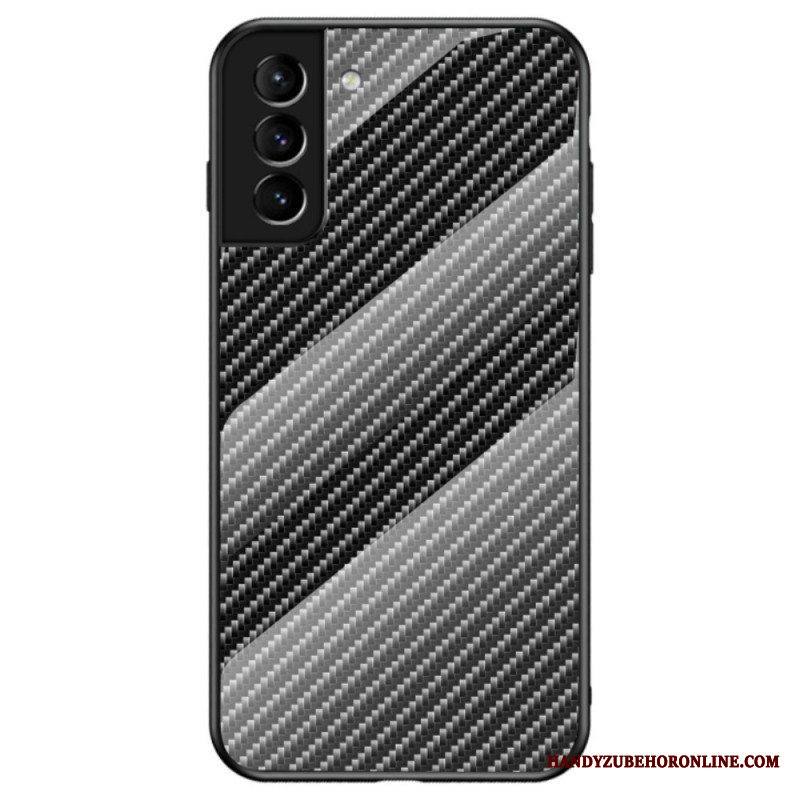 Kuori Samsung Galaxy S22 5G Karkaistua Hiilikuitulasia