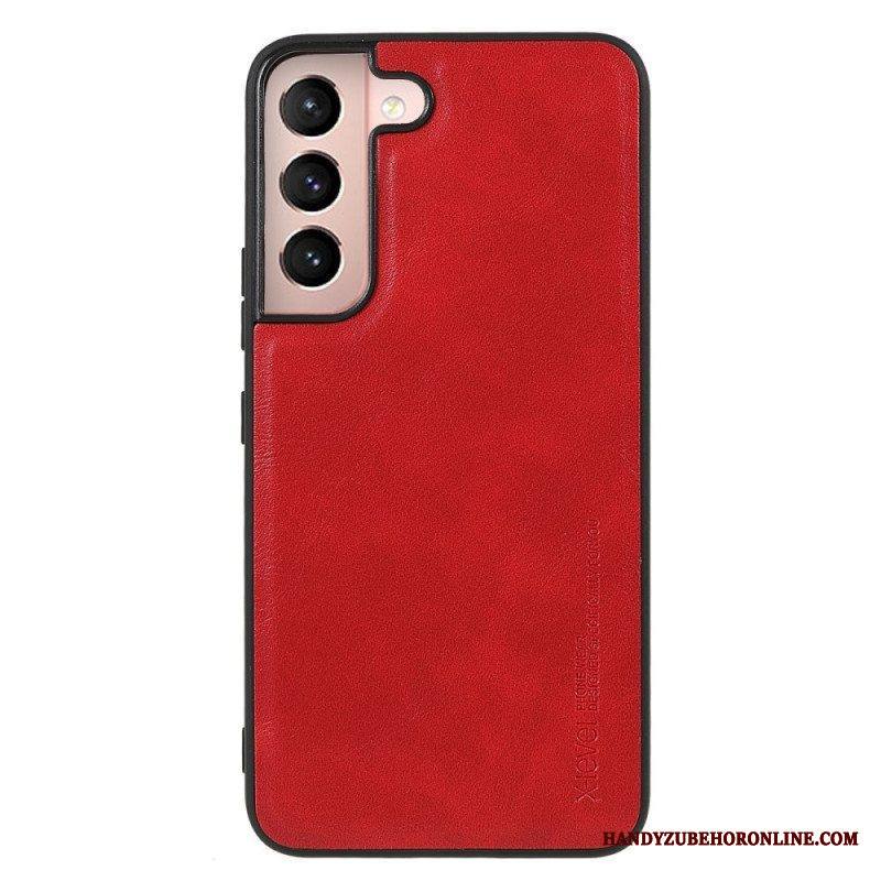 Kuori Samsung Galaxy S22 5G X-tason Vintage-nahkaefekti