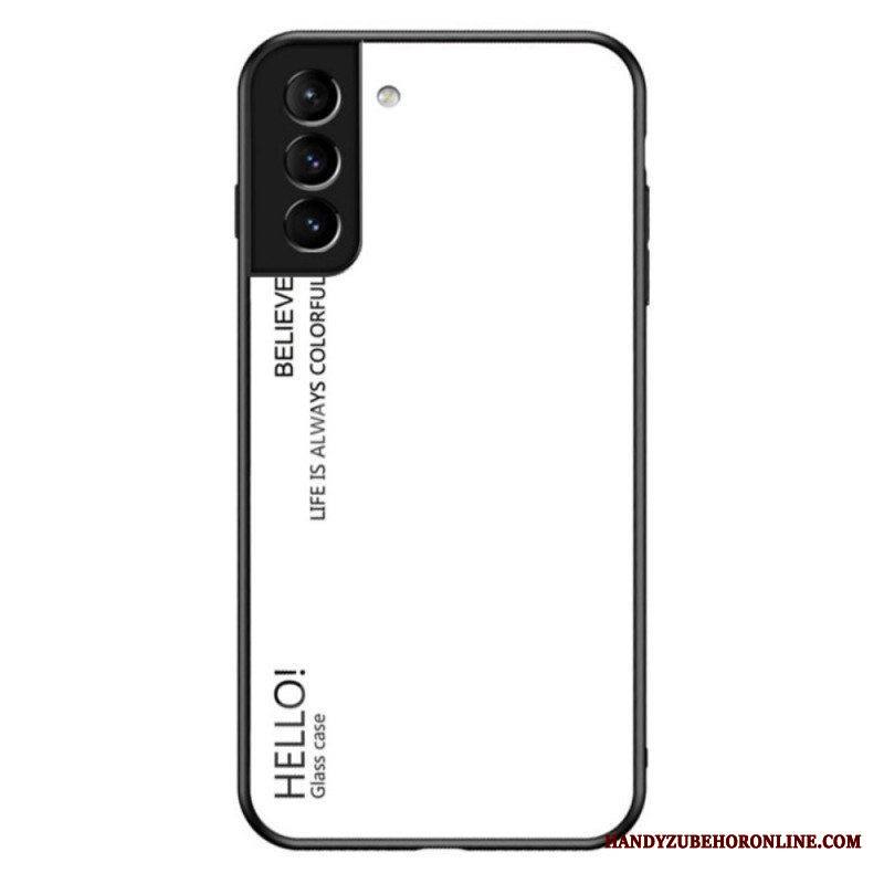 Kuori Samsung Galaxy S22 Plus 5G Karkaistu Lasi Hello
