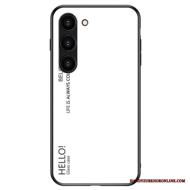 Kuori Samsung Galaxy S23 Plus 5G Karkaistu Lasi Hello