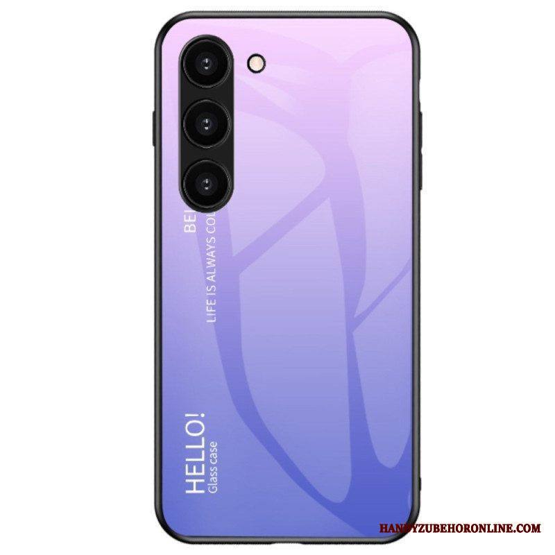 Kuori Samsung Galaxy S23 Plus 5G Karkaistu Lasi Hello