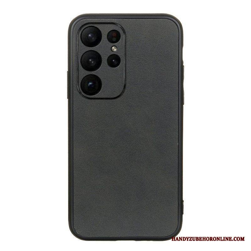 Kuori Samsung Galaxy S23 Ultra 5G Hienostunut Ilme Nahkaefekti