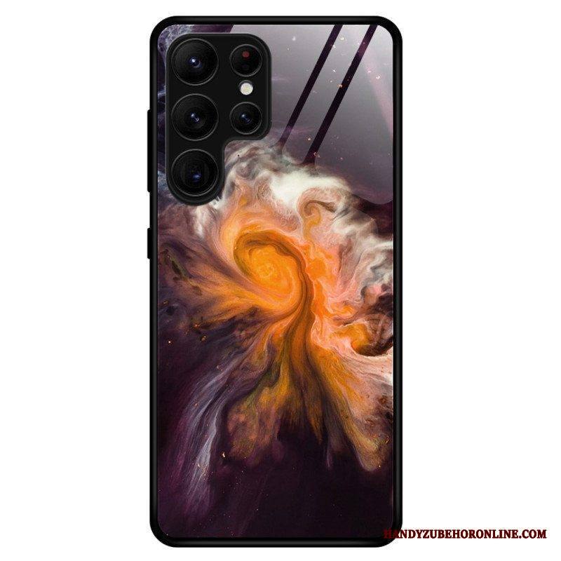 Kuori Samsung Galaxy S23 Ultra 5G Marmorivärit Karkaistu Lasi