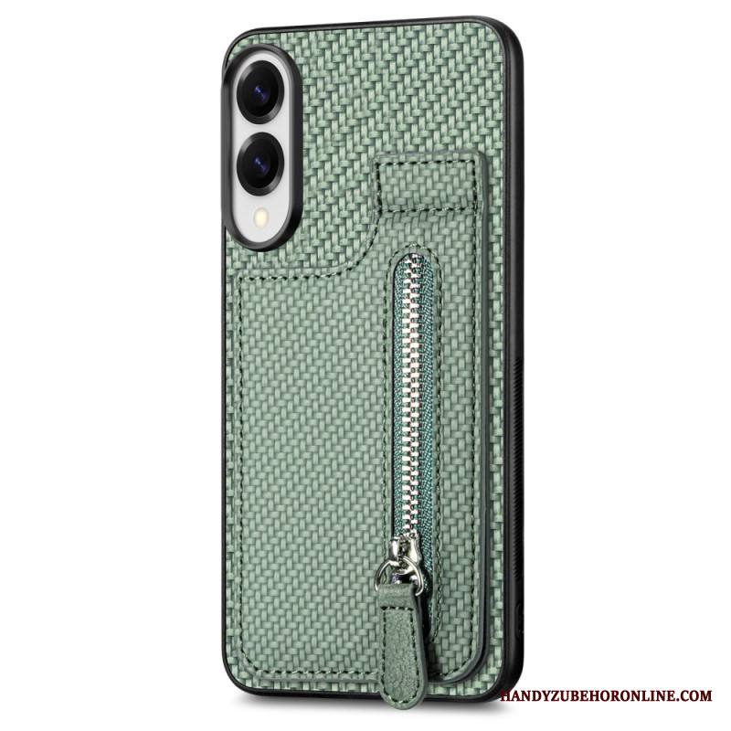 Kuori Samsung Galaxy S25 5g Edge Hiilikuituinen Korttikotelo Ja Kolikkokukkaro