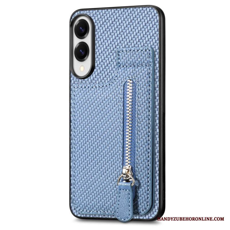 Kuori Samsung Galaxy S25 5g Edge Hiilikuituinen Korttikotelo Ja Kolikkokukkaro