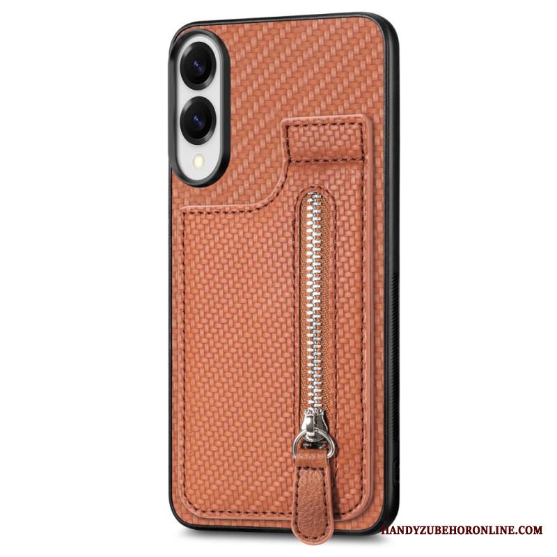 Kuori Samsung Galaxy S25 5g Edge Hiilikuituinen Korttikotelo Ja Kolikkokukkaro