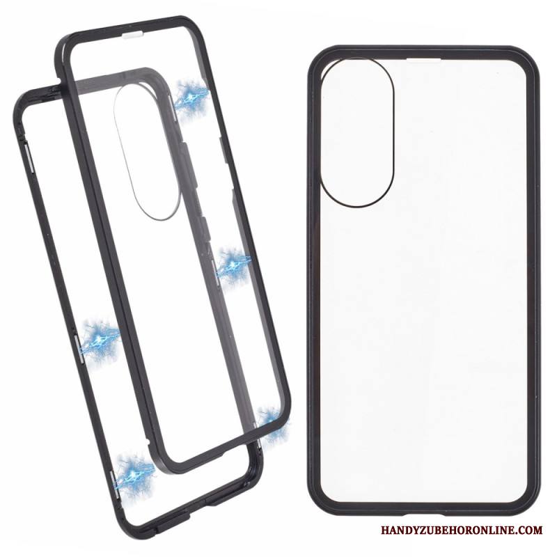 Kuori Samsung Galaxy S25 5g Edge Karkaistu Lasi Ja Magneettinen Kehys