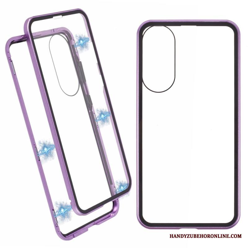 Kuori Samsung Galaxy S25 5g Edge Karkaistu Lasi Ja Magneettinen Kehys