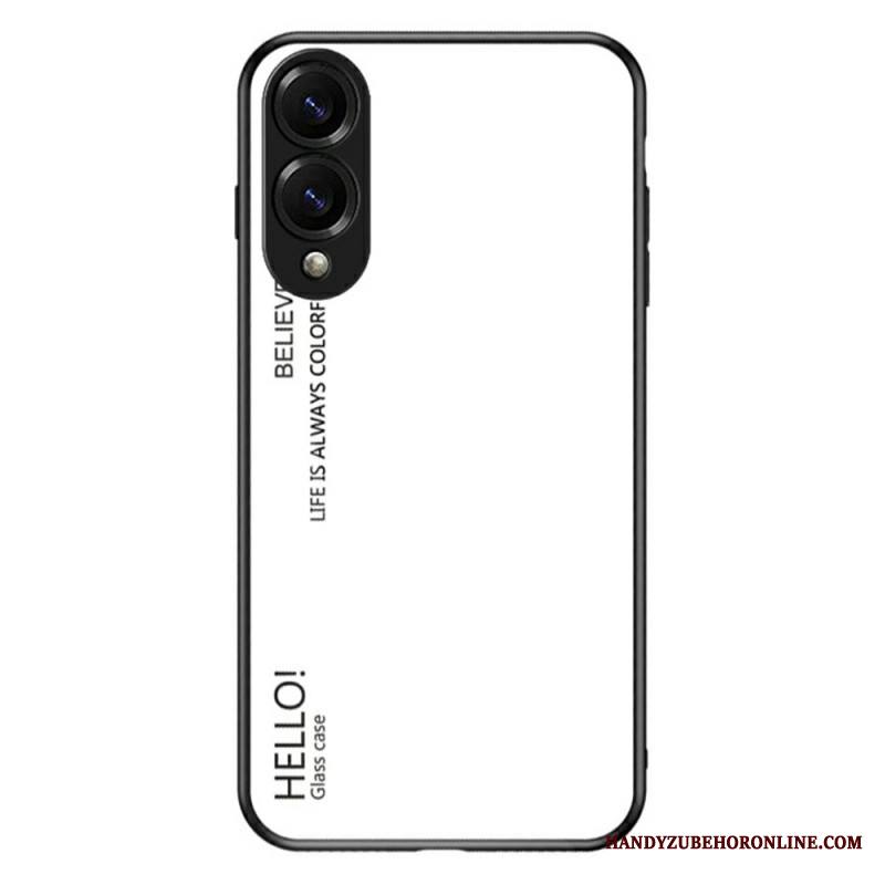 Kuori Samsung Galaxy S25 5g Edge Karkaistusta Lasista Valmistettu Hello