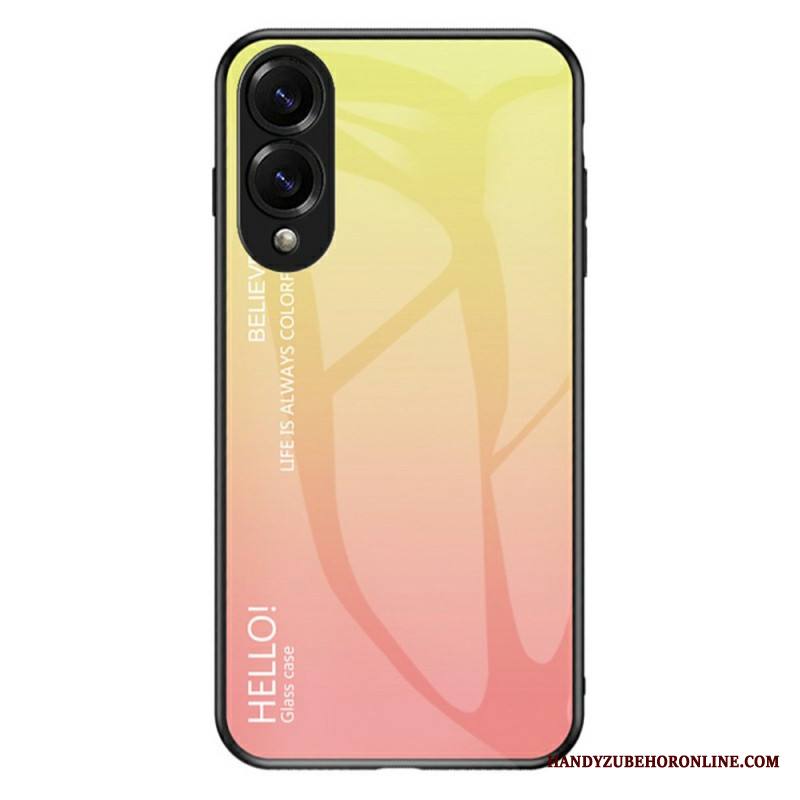 Kuori Samsung Galaxy S25 5g Edge Karkaistusta Lasista Valmistettu Hello