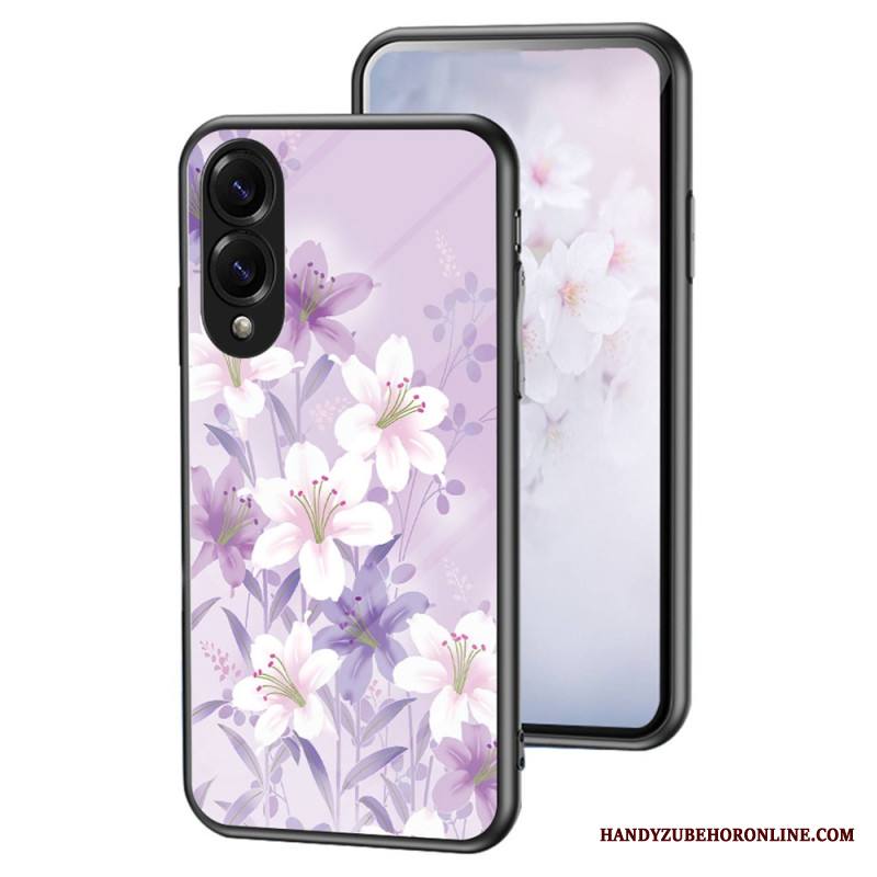 Kuori Samsung Galaxy S25 5g Edge Karkaistusta Lasista Valmistettu Kukkakuvioinen