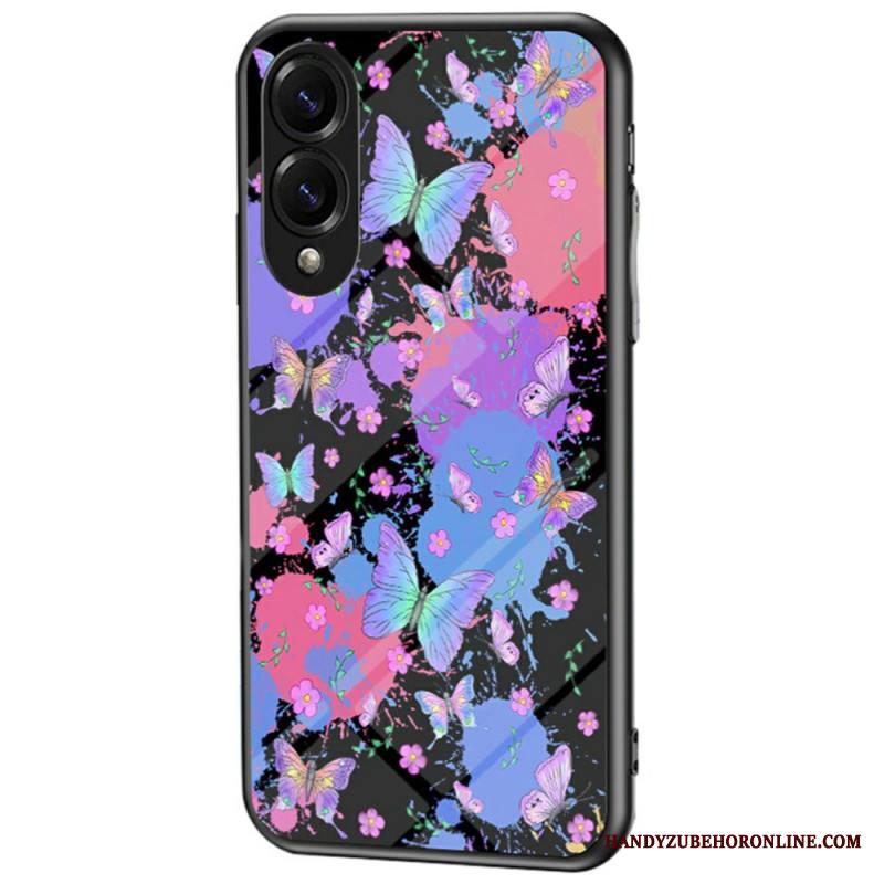 Kuori Samsung Galaxy S25 5g Edge Karkaistusta Lasista Valmistettu Perhonen Suojakuori