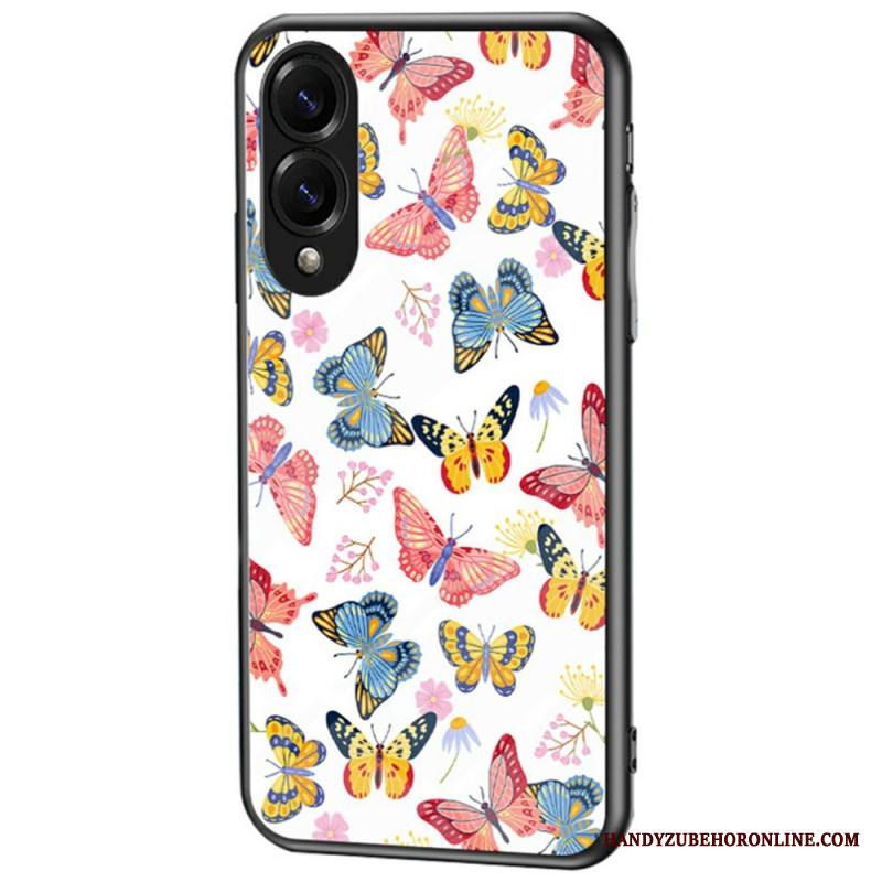 Kuori Samsung Galaxy S25 5g Edge Karkaistusta Lasista Valmistettu Perhonen Suojakuori