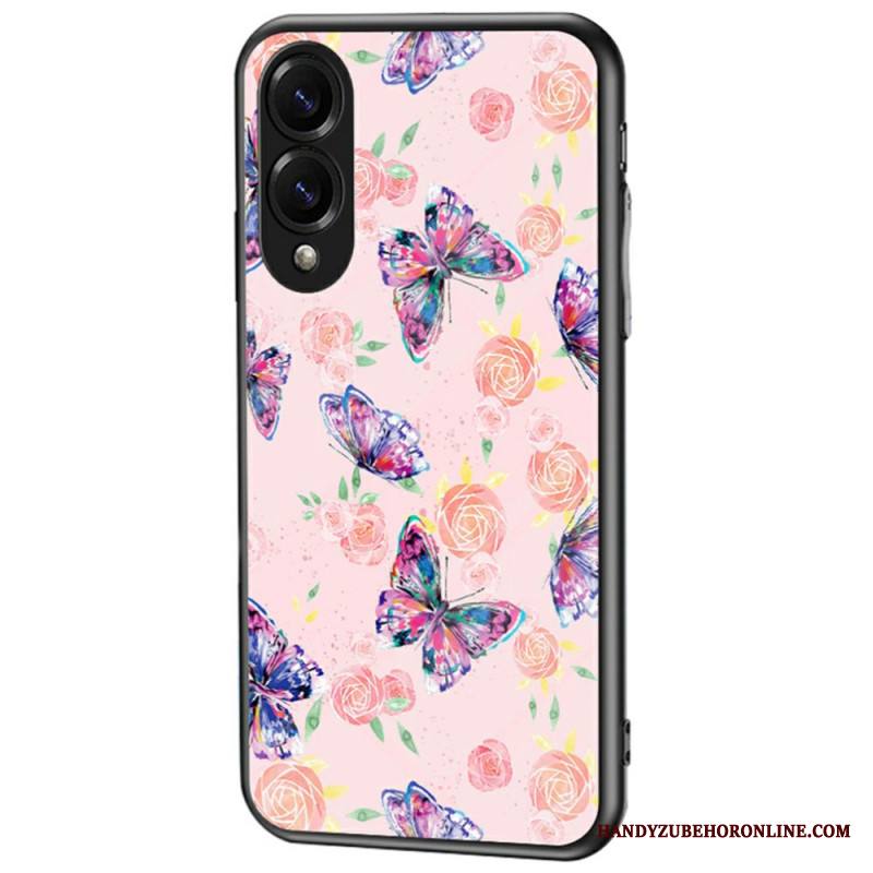 Kuori Samsung Galaxy S25 5g Edge Karkaistusta Lasista Valmistettu Perhonen Suojakuori