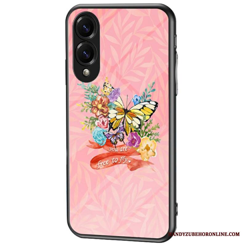 Kuori Samsung Galaxy S25 5g Edge Karkaistusta Lasista Valmistettu Perhonen Suojakuori