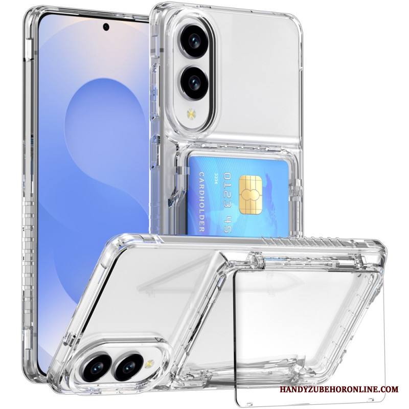 Kuori Samsung Galaxy S25 5g Edge Kirkas Ja Korttikotelo