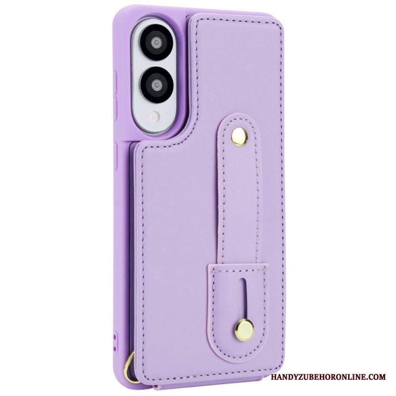 Kuori Samsung Galaxy S25 5g Edge Korttikotelo Hihnalla Ja Olkahihnalla