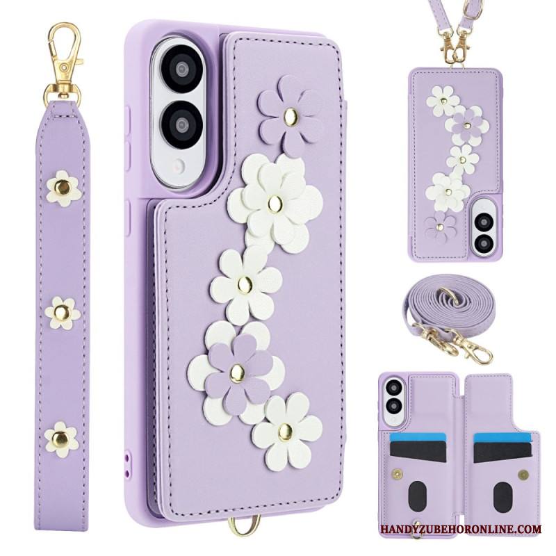 Kuori Samsung Galaxy S25 5g Edge Kukallinen Kaulakorullinen Korttikotelo