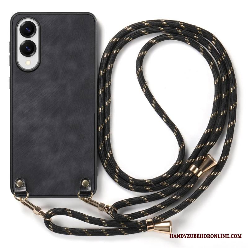 Kuori Samsung Galaxy S25 5g Edge Nahkajäljitelmäinen Johto Vintage-tyylinen Suojakuori