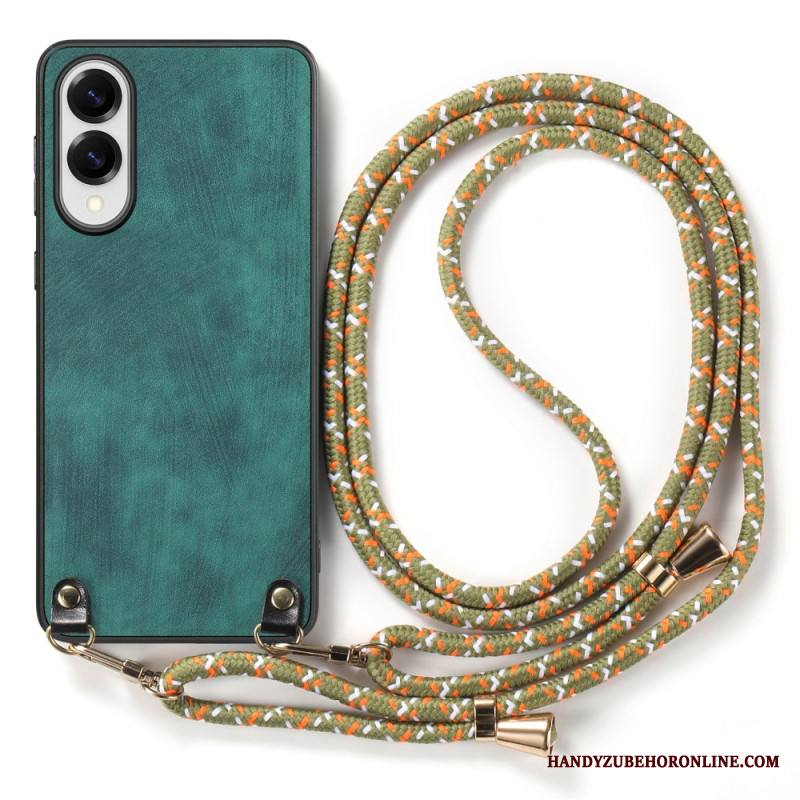 Kuori Samsung Galaxy S25 5g Edge Nahkajäljitelmäinen Johto Vintage-tyylinen Suojakuori