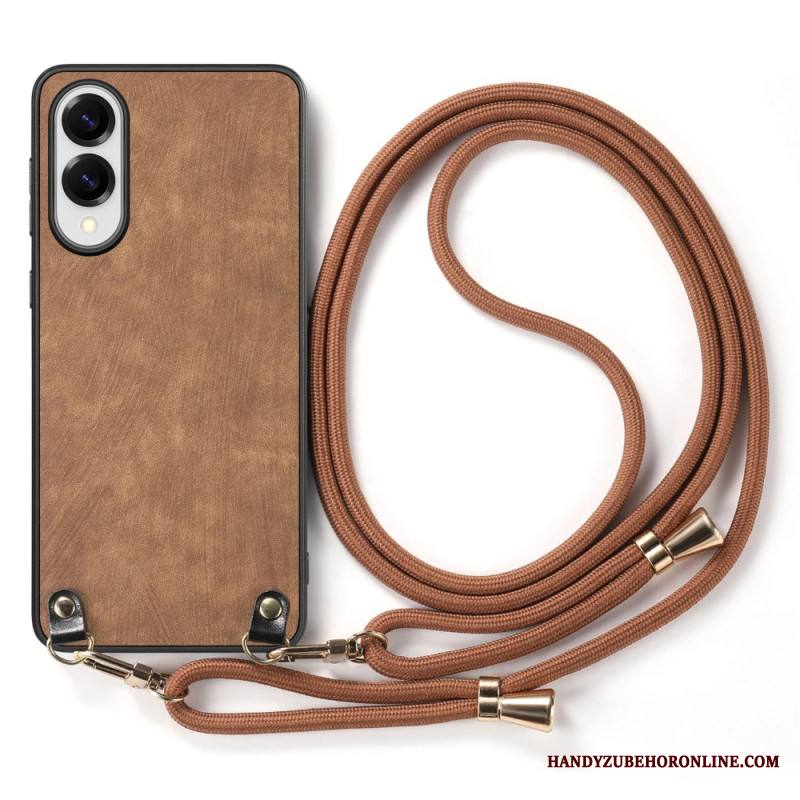 Kuori Samsung Galaxy S25 5g Edge Nahkajäljitelmäinen Johto Vintage-tyylinen Suojakuori