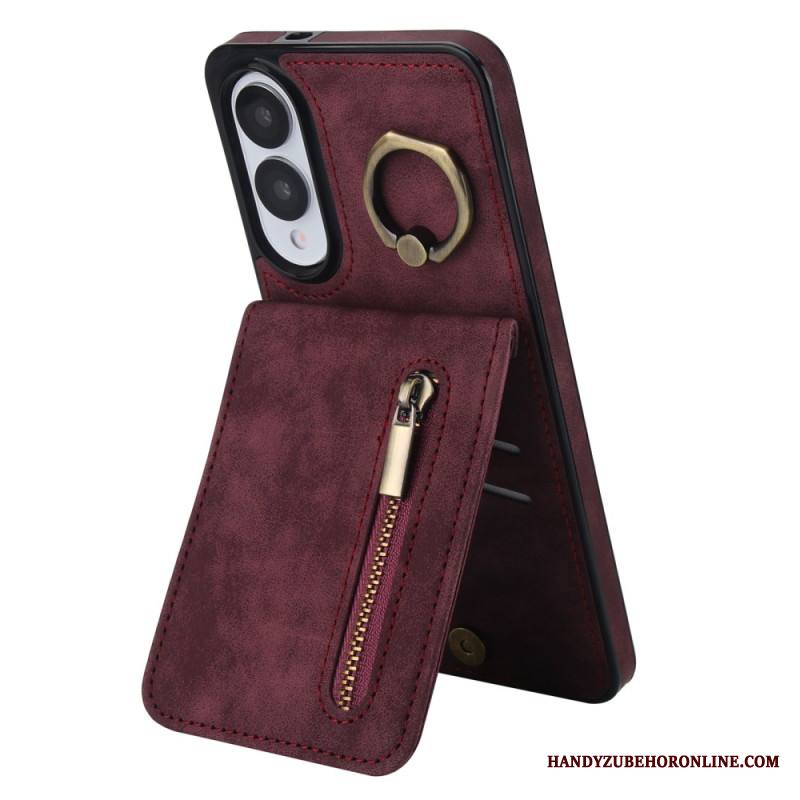 Kuori Samsung Galaxy S25 5g Edge Vetoketjullinen Lompakko Ja Rfid-teknologia